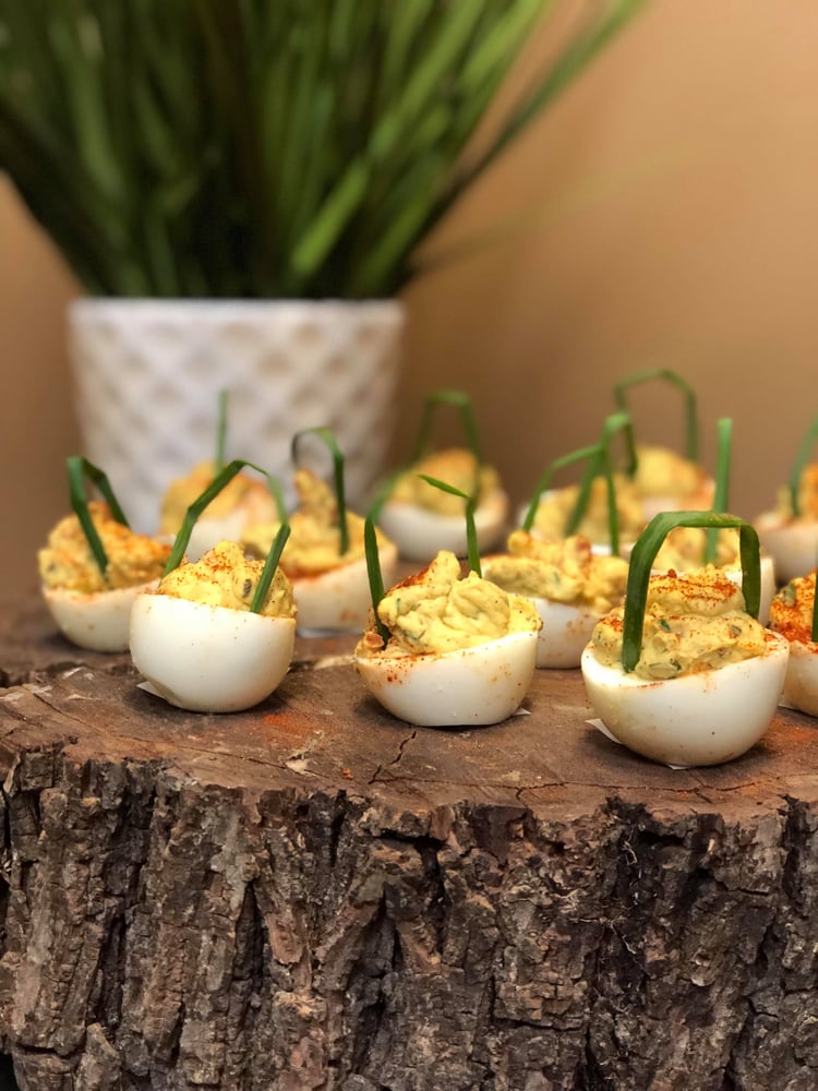 Easter Basket BLT Deviled Eggs